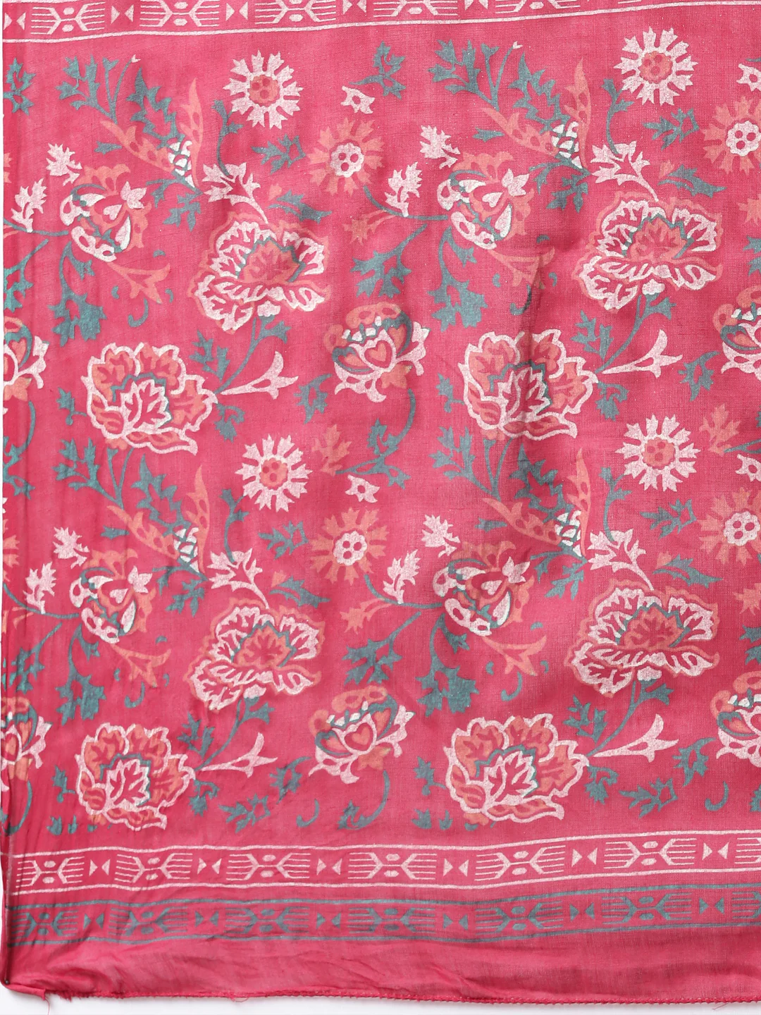 Neerus Red Regular Straight Floral Kurta And Salwar With Dupatta - Image 7