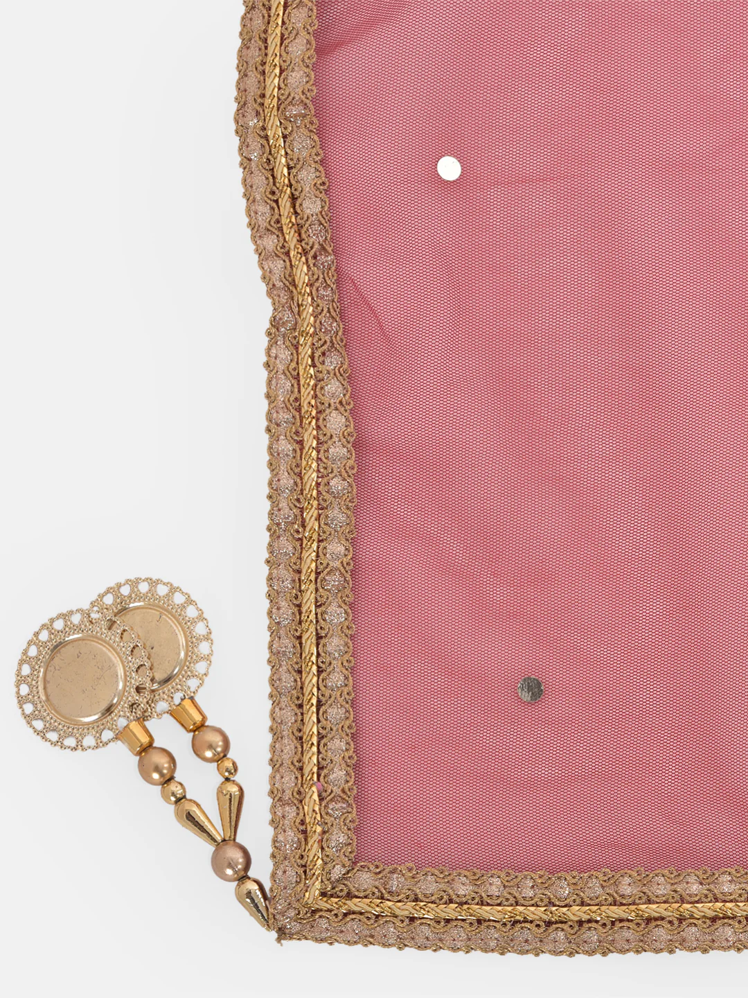 Neerus Red Zari Kurta With Sharara & Dupatta - Image 5
