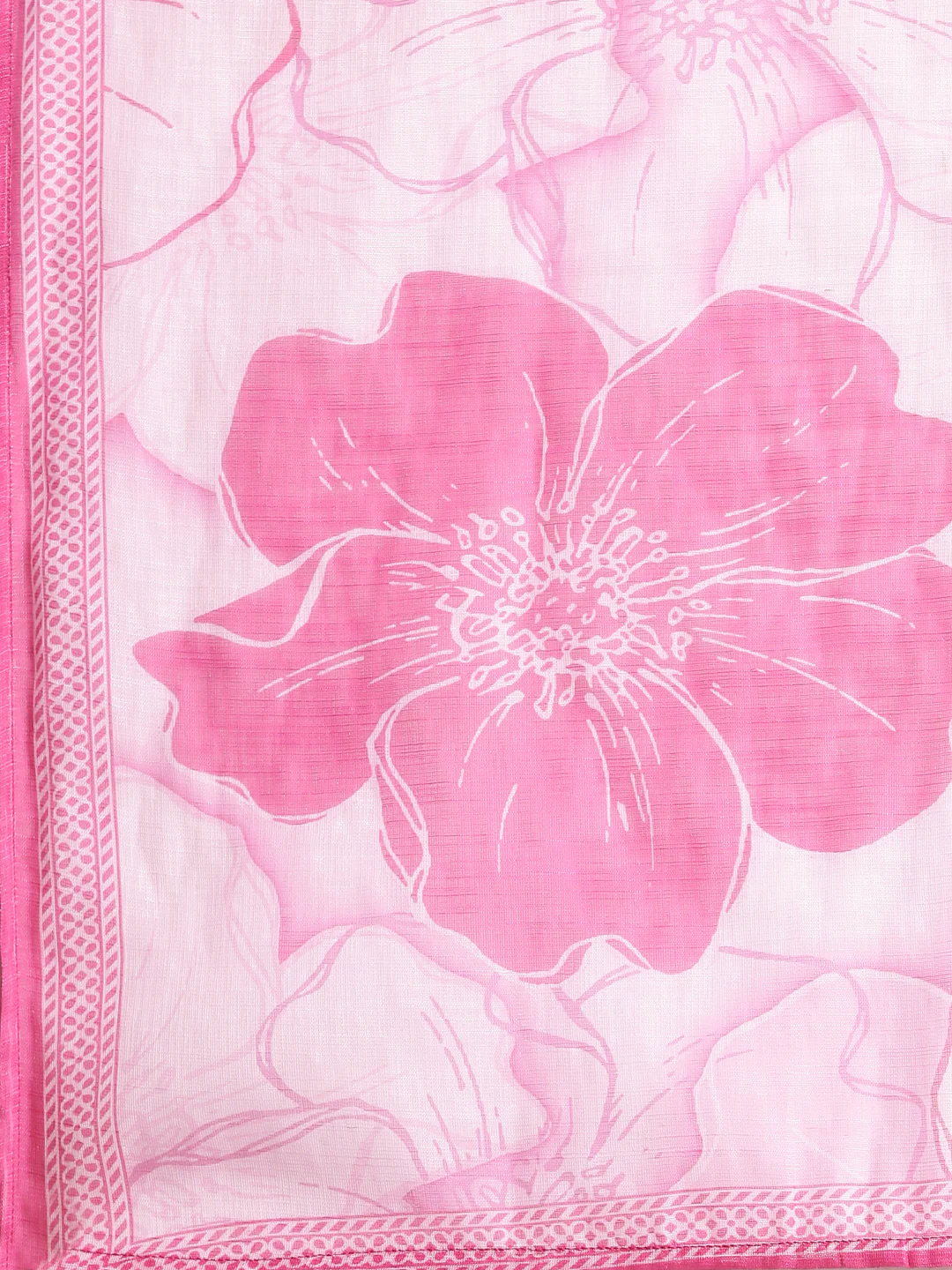 Neerus Rose pink Printed Straight Kurta and Trousers With Dupatta - Image 7