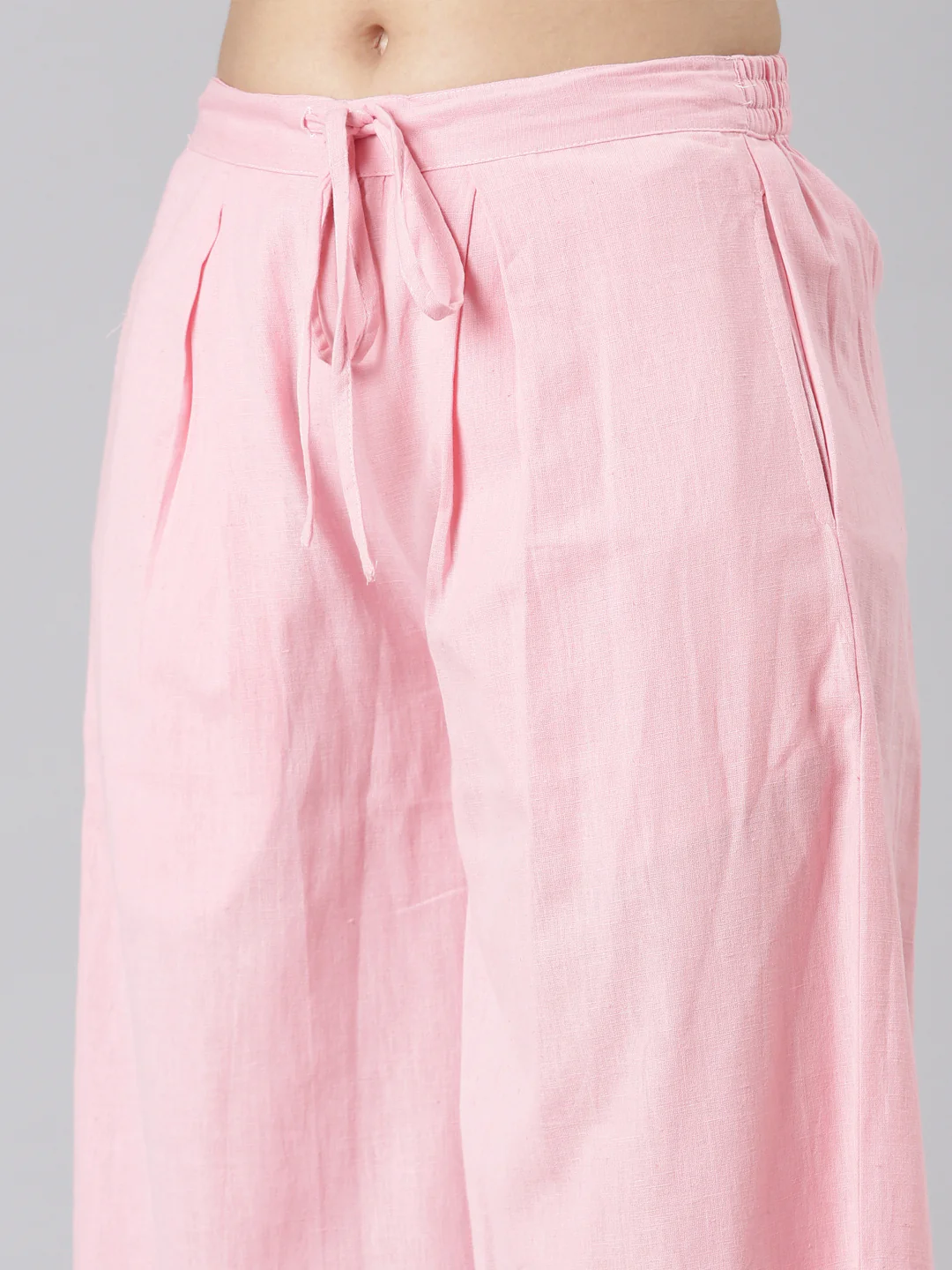 Neerus Rose Straight Casual Floral Kurta and plazzo with Dupatta - Image 7