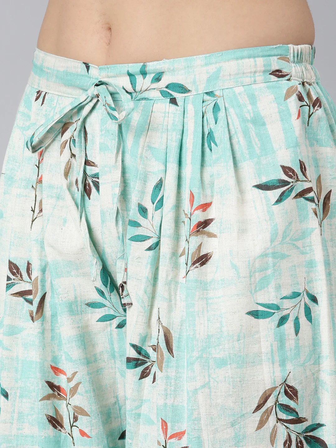 Neerus Sea Green Regular Straight Floral Kurta And Salwar With Dupatta - Image 6