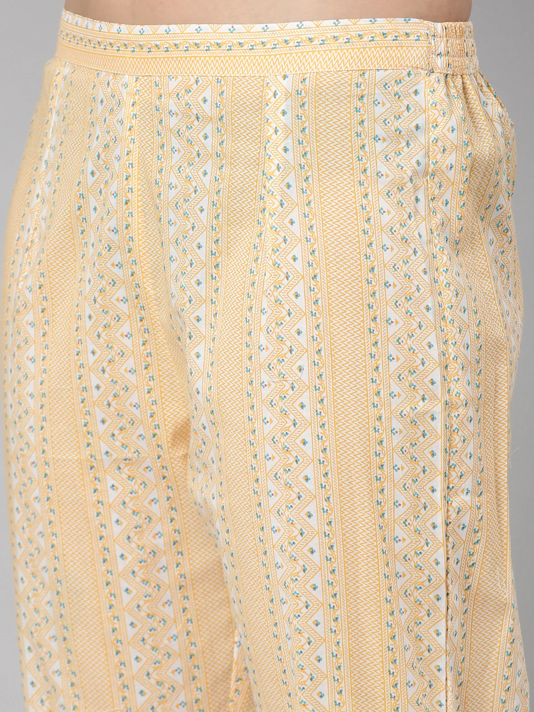 Neerus White Regular Straight Floral Readymade suits - Image 6