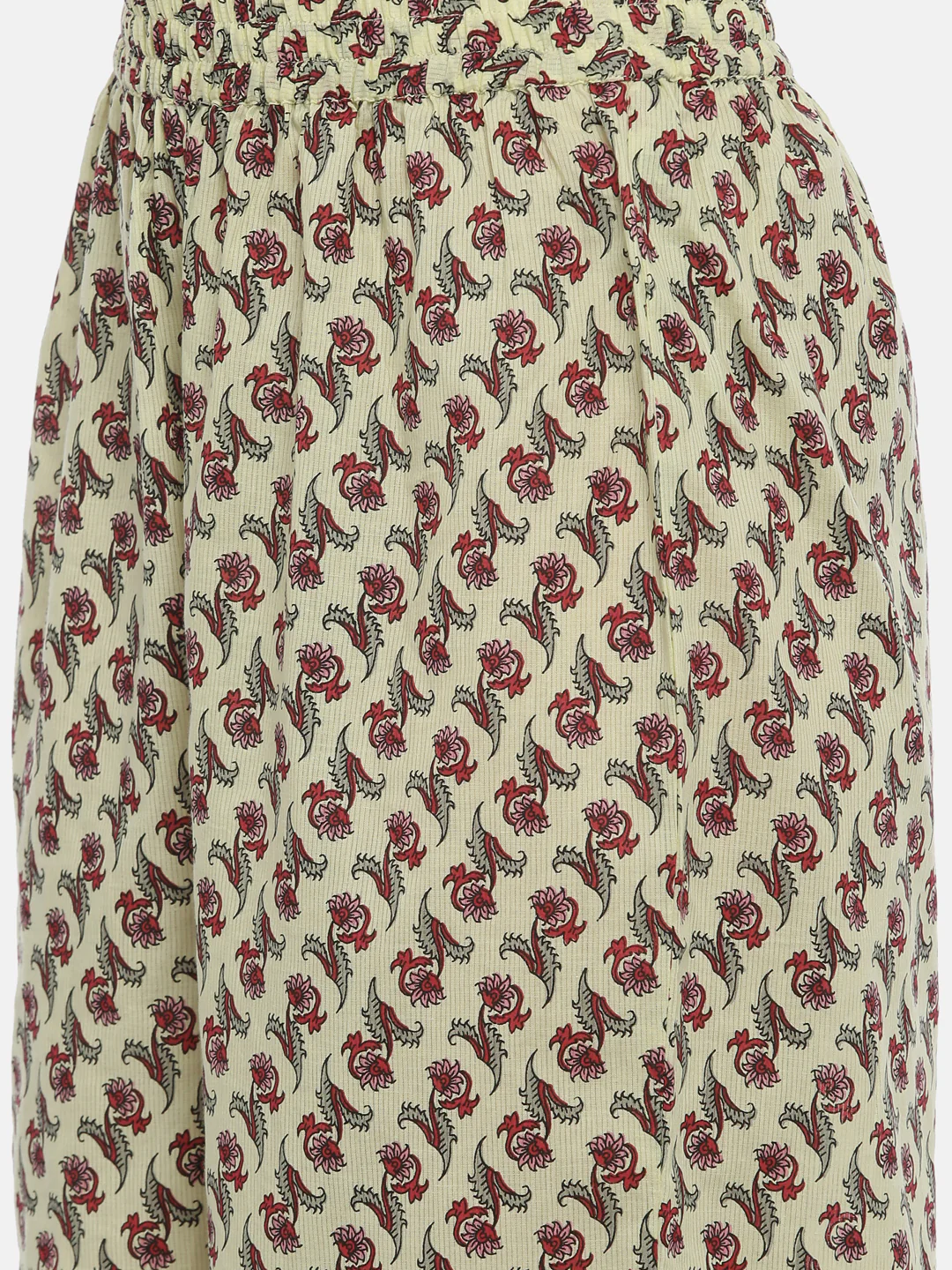 Neerus Women Green Red Printed Kurta with Trousers - Image 6