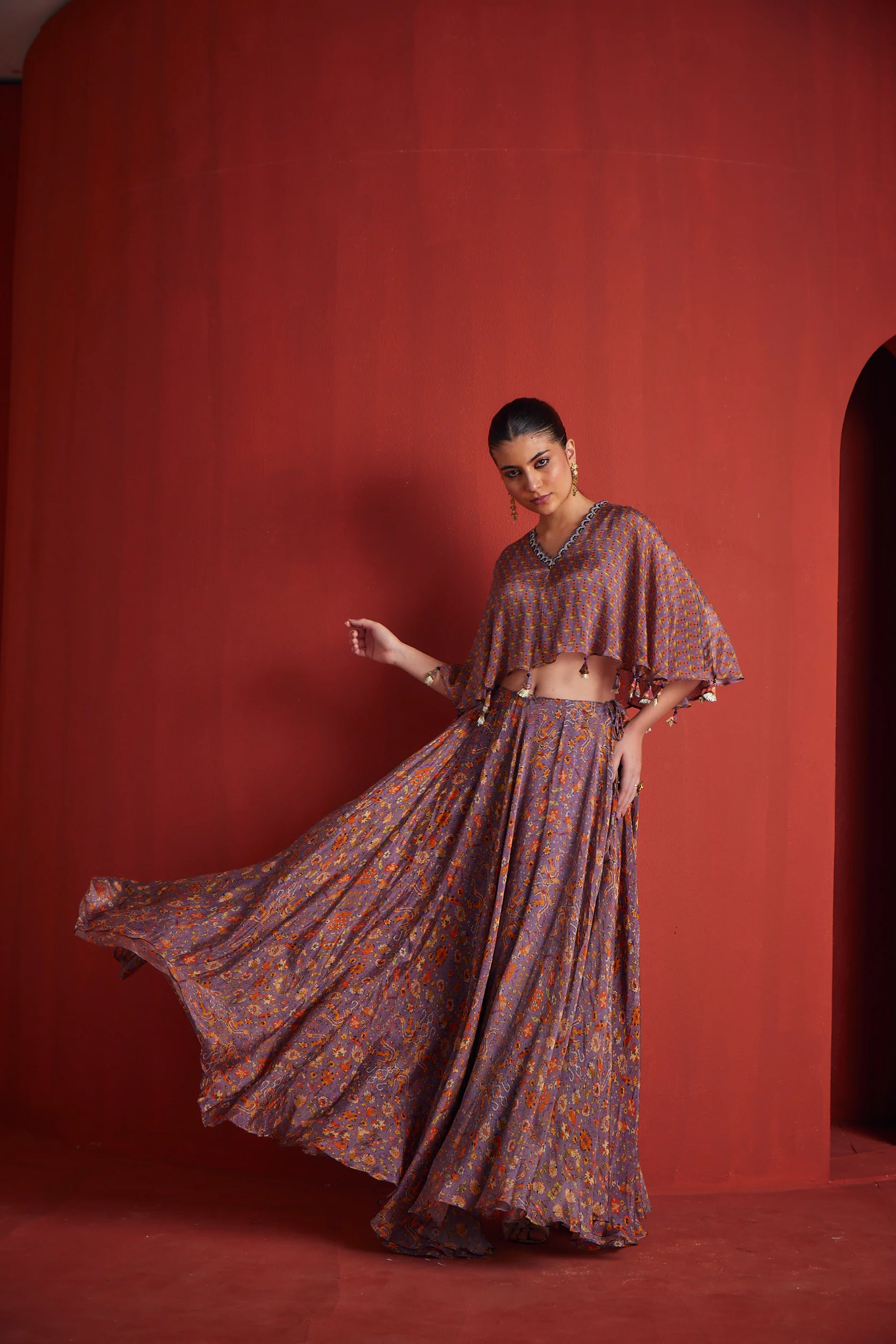 Neerus Womens Purple Colour Fusion Set - Image 5
