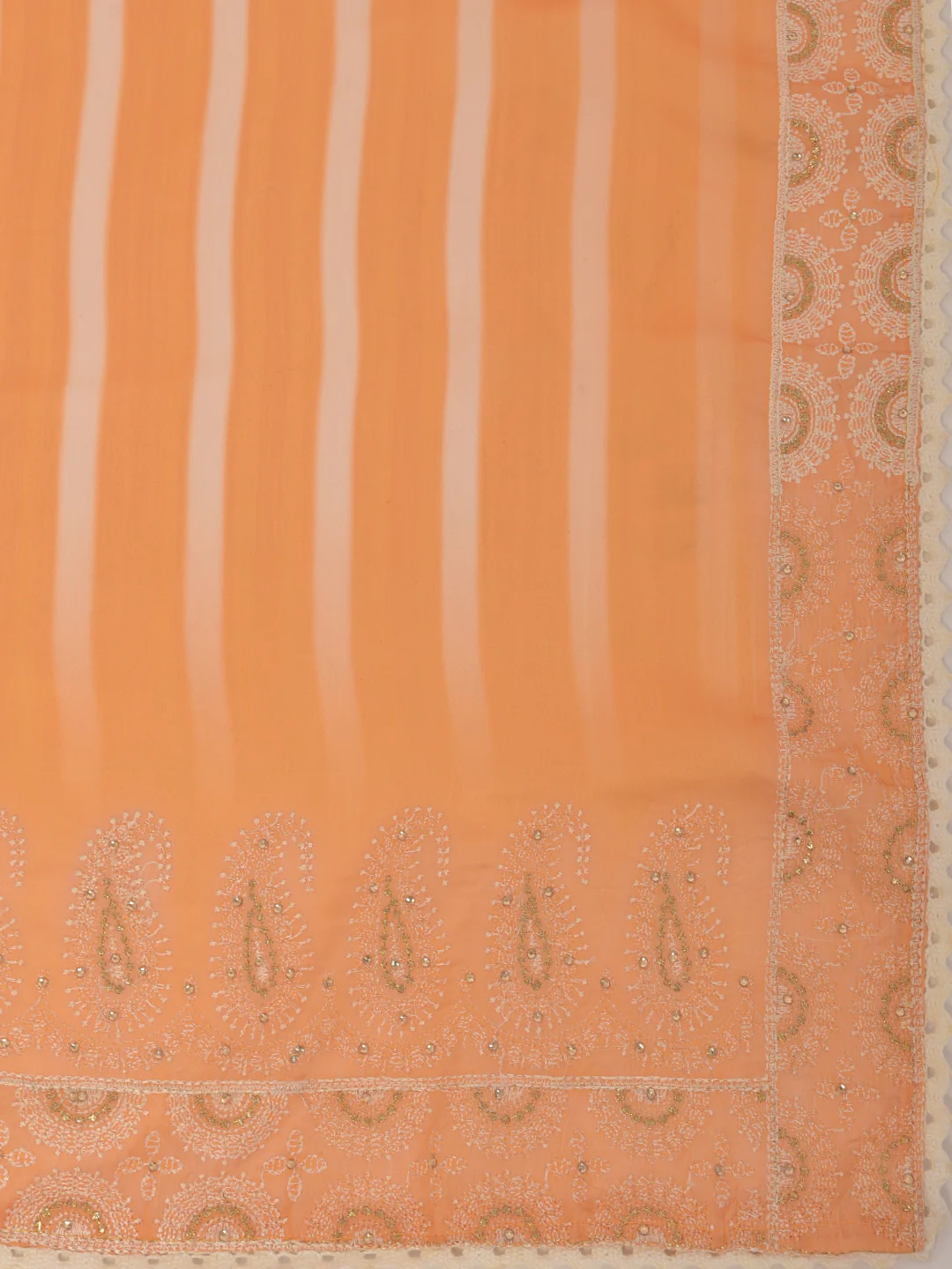 Neerus Yellow Color Crepe Fabric Saree - Image 4