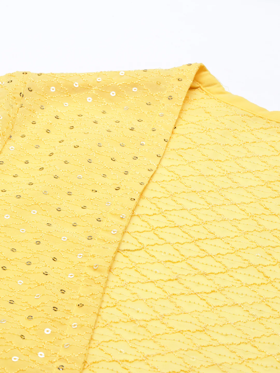 Neerus Yellow Color Georgette Fabric Suit-Fusion - Image 8