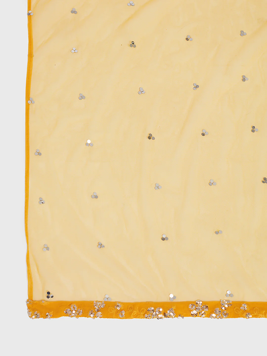 Neerus Yellow Color Georgette Fabric Suit-Gharara - Image 4