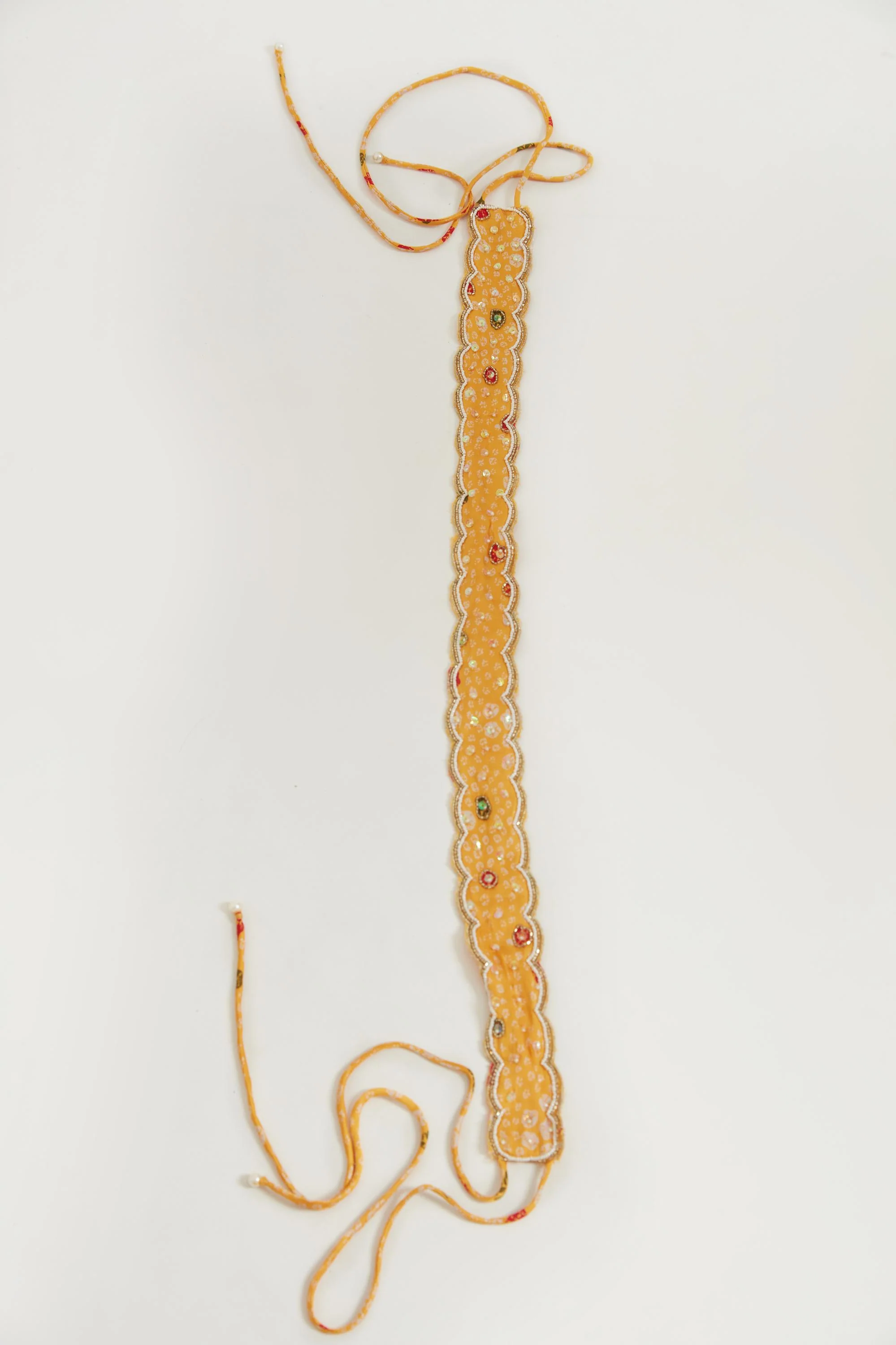 Neerus Yellow Color Satin Fabric Jump Suit - Image 4