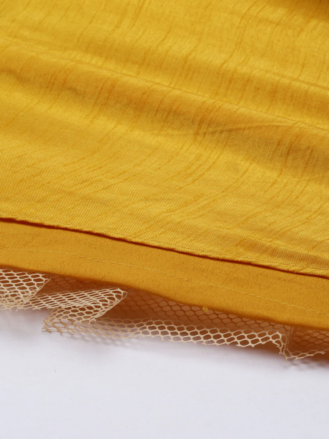 Neerus Yellow Color Silk Fabric Suit-Anarkali - Image 9