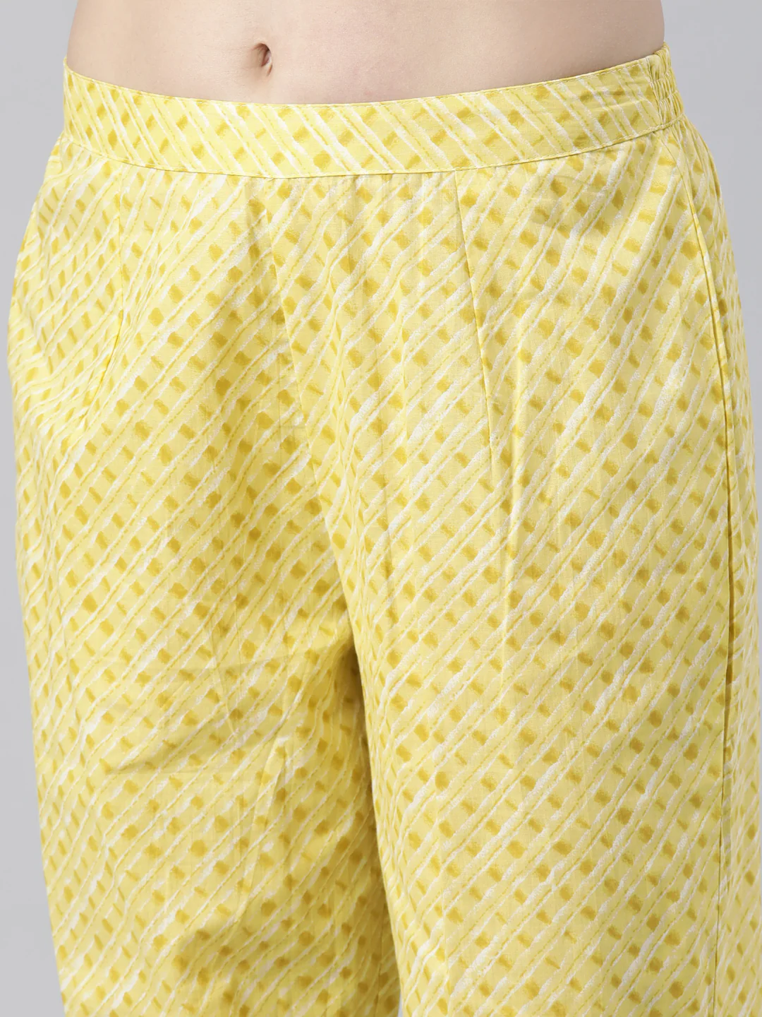 Neerus Yellow Regular Straight Floral Readymade suits - Image 5