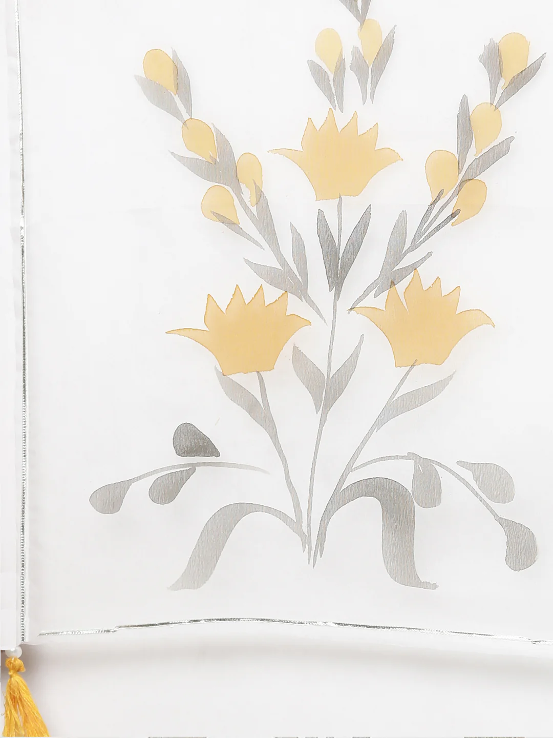 Neerus Yellow Regular Straight Printed Kurta And Trousers With Dupatta - Image 7