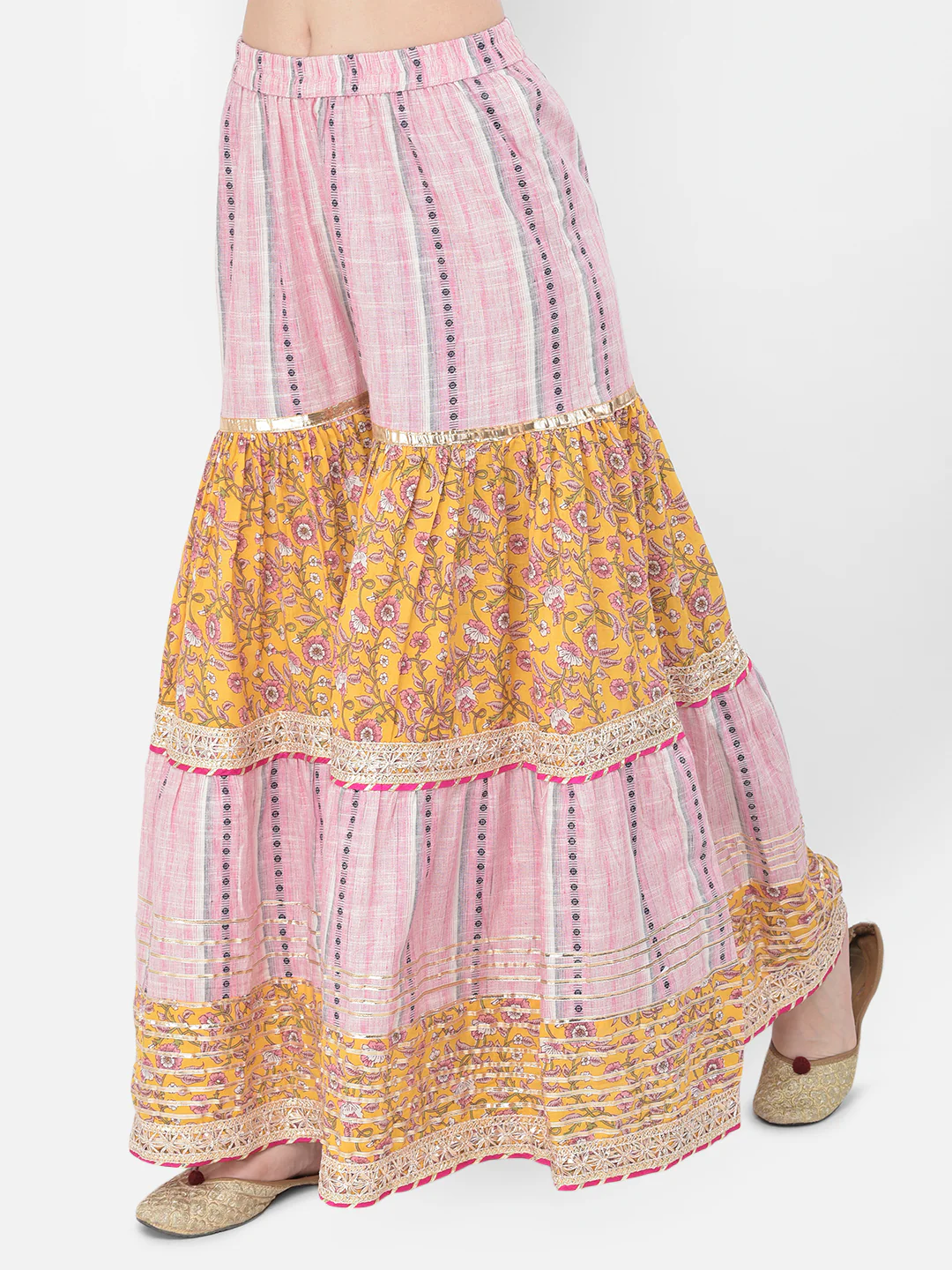 Neerus'S Mustard Color Cotton Fabric Suit - Image 7