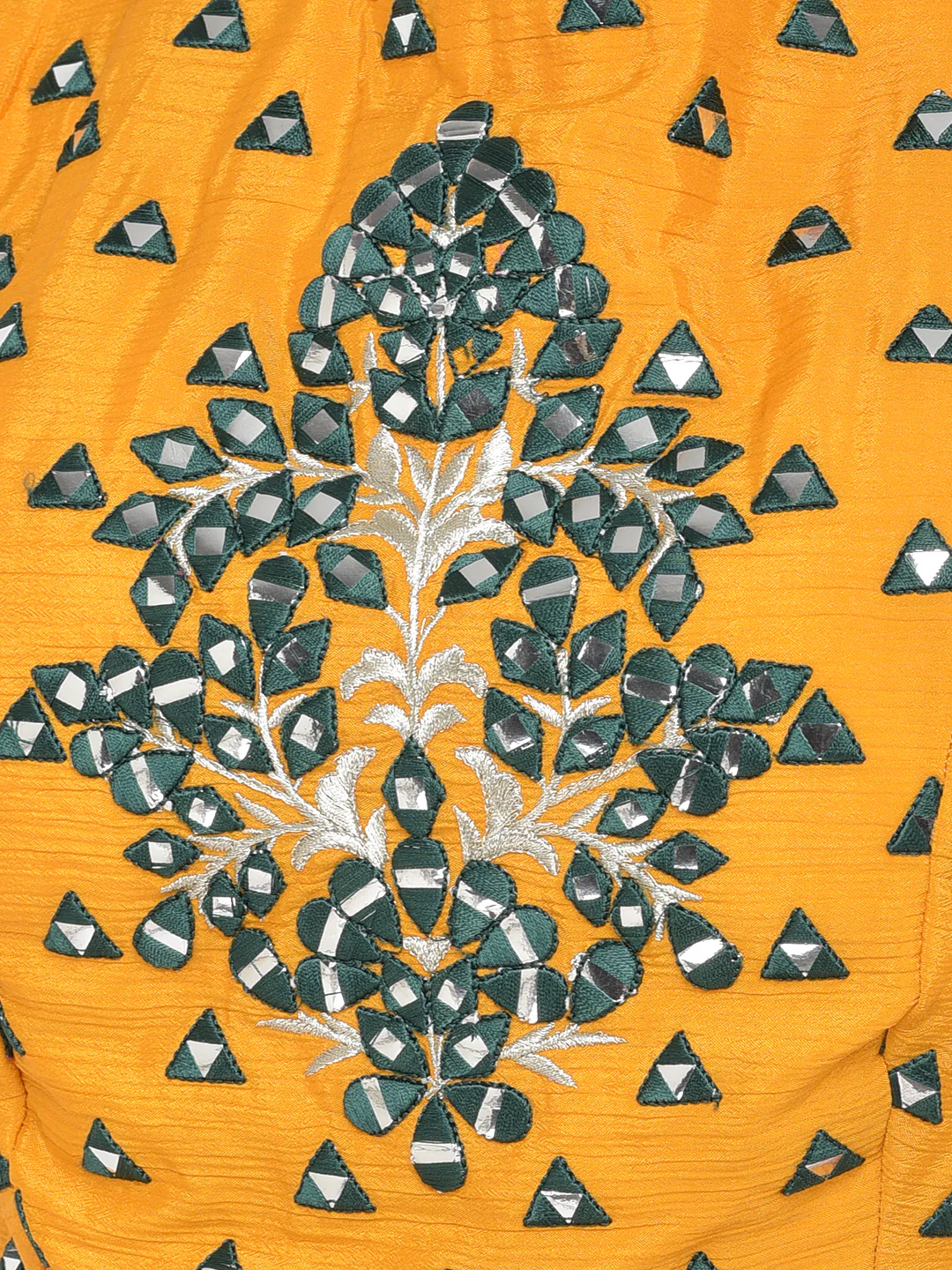 Neerus'S Mustard Color Crepe Fabric Ghagra Set - Image 7