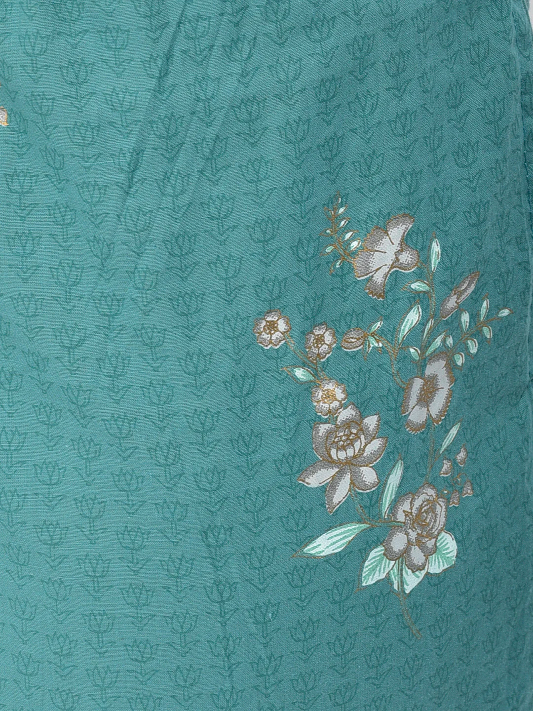 Neerus'S Rama Color Cotton Fabric Suit-Anarkali - Image 10