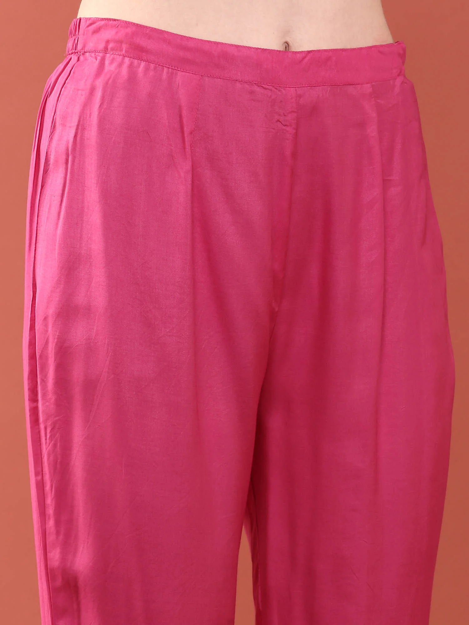 Pink Muslin Three Piece Set - Image 6