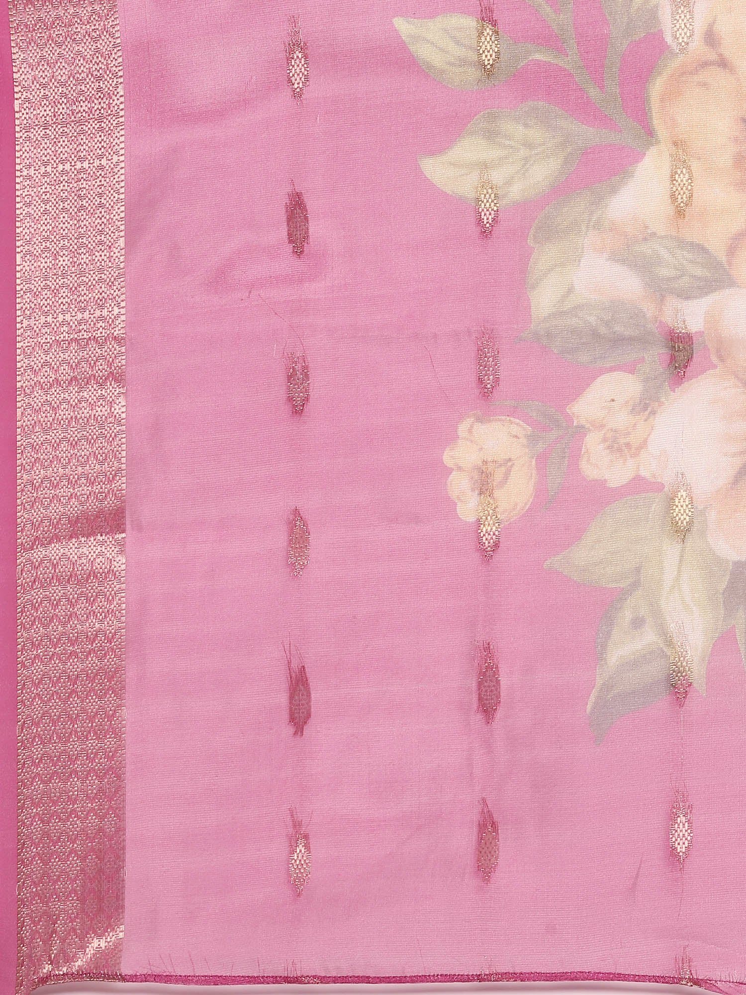 Pink Muslin Three Piece Set - Image 7