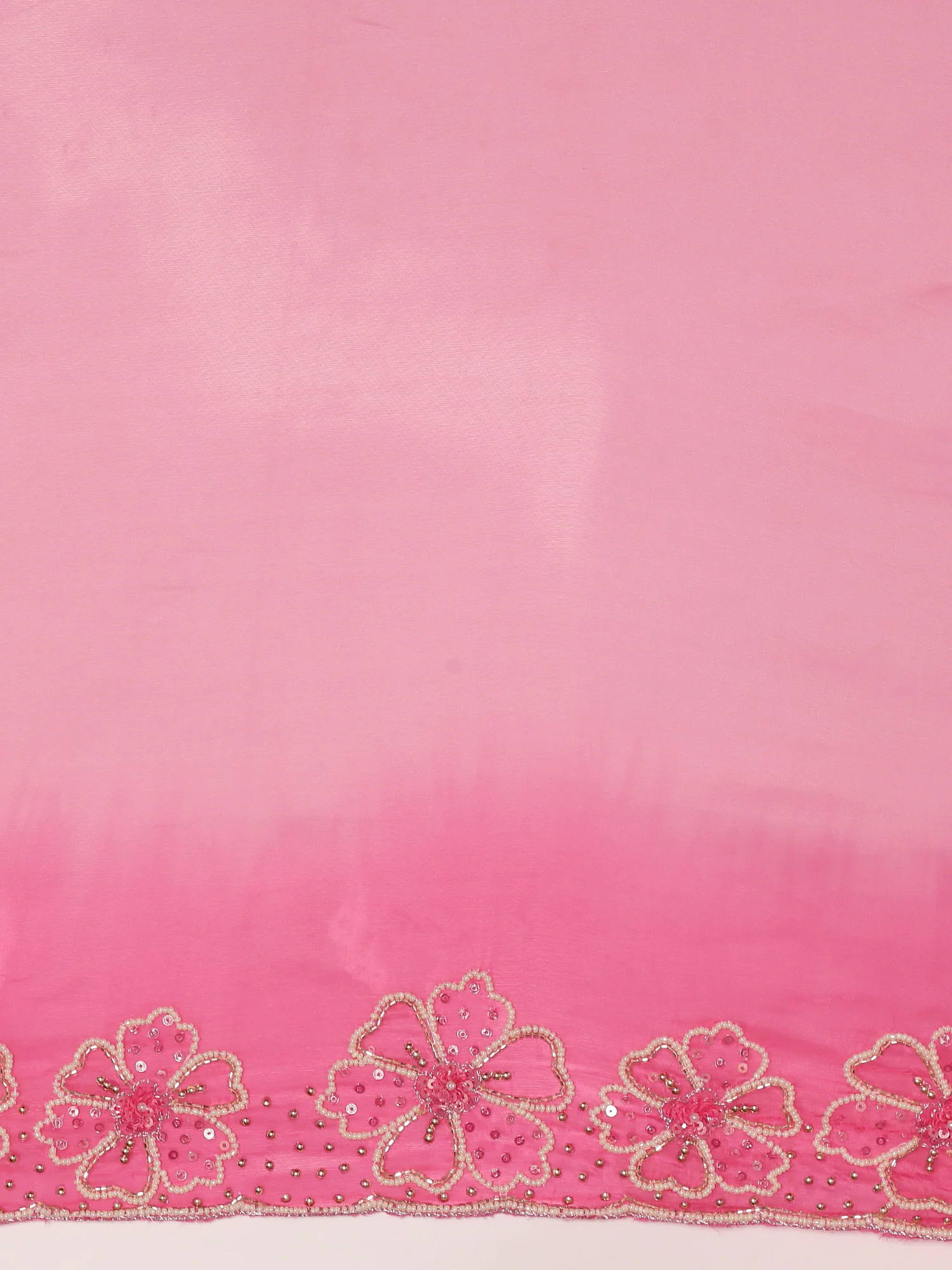 Pink Silk Saree With Stone Work Readymade Blouse - Image 7