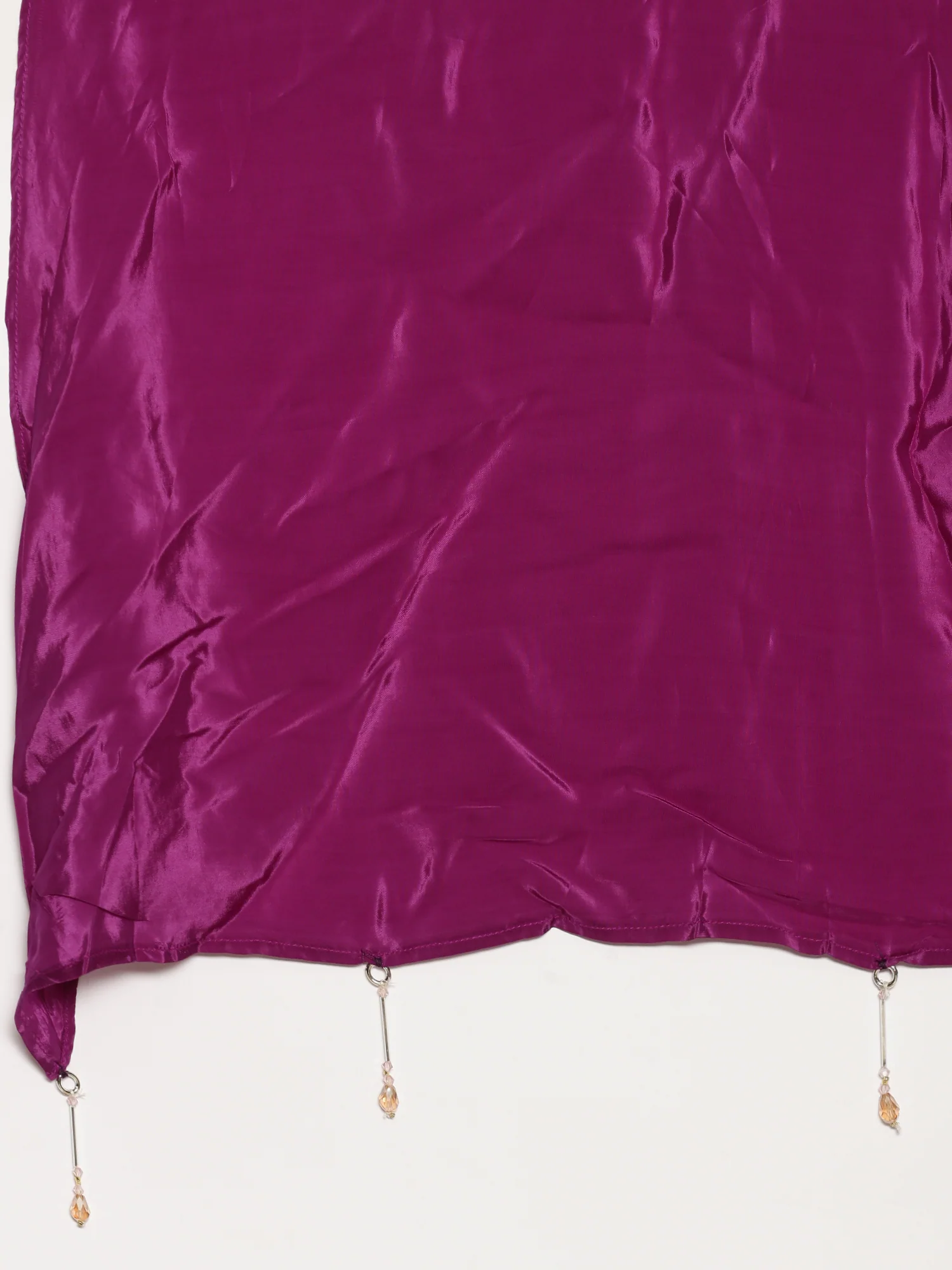 Purple Printed Organza Palazzo Set - Image 6