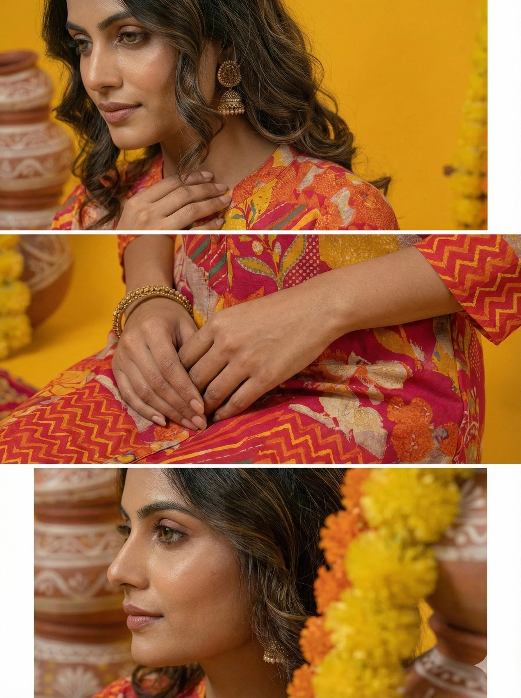 Rani Silk Digital Print Long Dress - Image 7