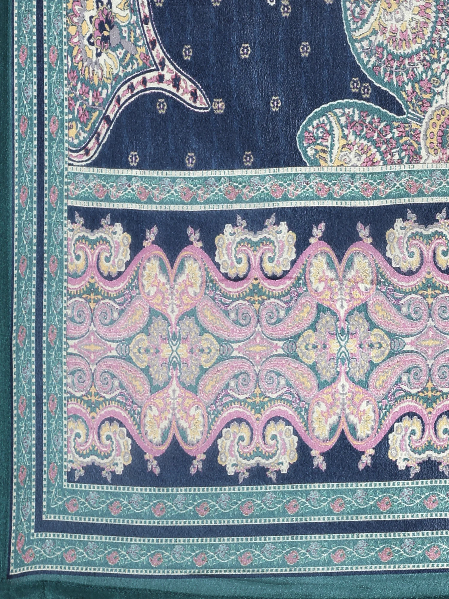 Sea Green Digital printed crepe Three piece suit set - Image 7